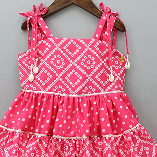 Image of VIKITA Girls Dresses Summer Sleeveless Party Frock for 1 to 8 Years Girls (7-8 Years, Pink)