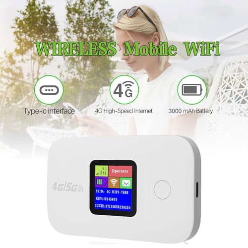 Image of GOWENIC Portable Wireless WiFi Router, High Speed 4G 5G LTE Hotspot with SIM Card Slot for Phone Laptop Computer