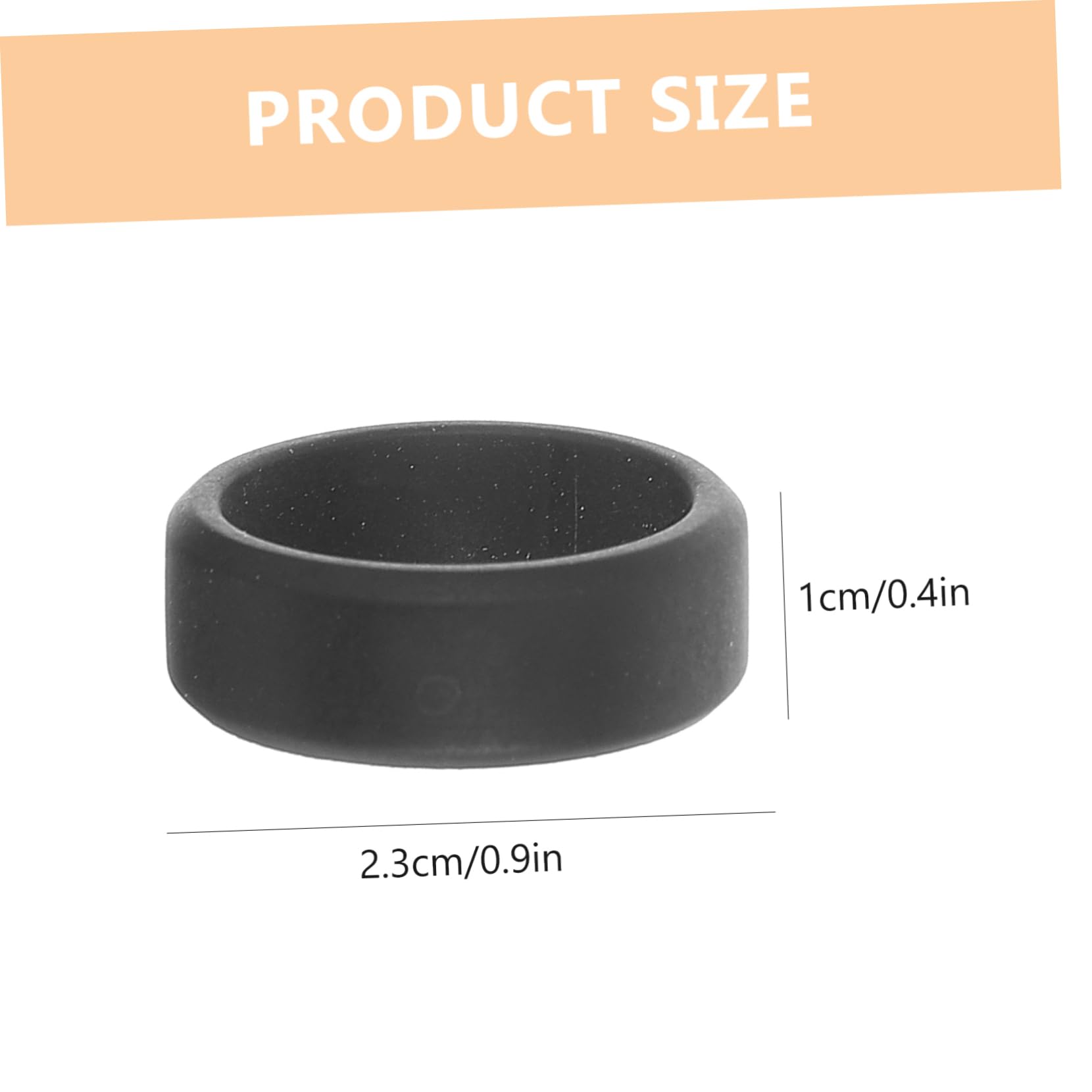 POPETPOP Soft Silicone Ring Bands 10pcs Novelty Rings for Men for Diving Swimming Activities