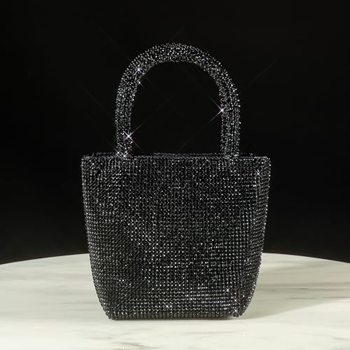 Bolso de mano para mujer mini negro elegante miniatura 3