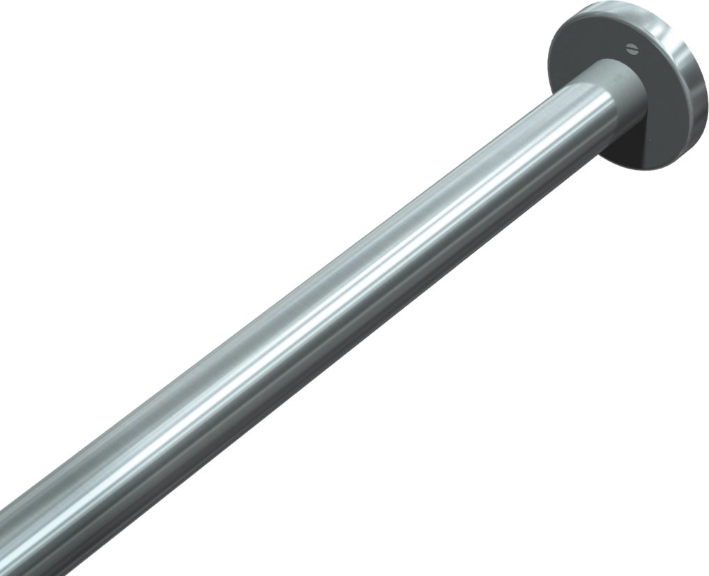 ASI 1204-60 Extra Heavy Duty Shower Curtain Rod, 63"