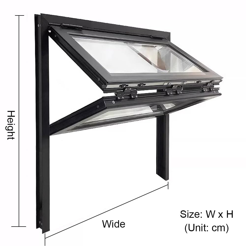 Finestra di servizio pieghevole personalizzabile per ristoranti e camion alimentariFacile installazione finestra di concessione (70 x 80 cm) perfetta per capannoni all'aperto ed eventi di catering