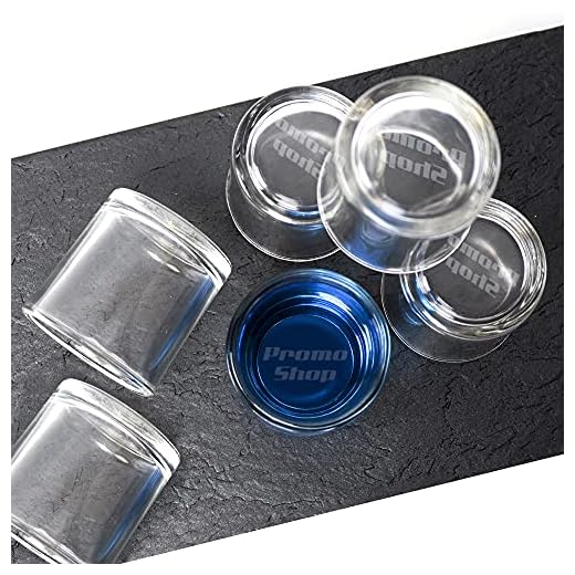Pack 6 Unidades · Vasos chupito Corto 4cl personalizados con el Nombre que desees · Vaso Chupito Transparente · ideal para Hostelería y uso Particular