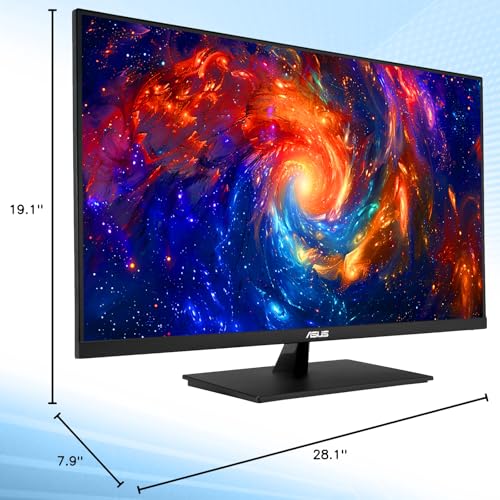 Image of ASUS 31.5 inch 4K HDR Monitor - UHD (3840 x 2160), 99% sRGB, HDR-10, Adaptive-Sync, Speakers, Flicker Free, Eye Care - Blue Light Filter, DisplayPort & 2 x HDMI, Tilt Adjustment, Wall Mountable, Black
