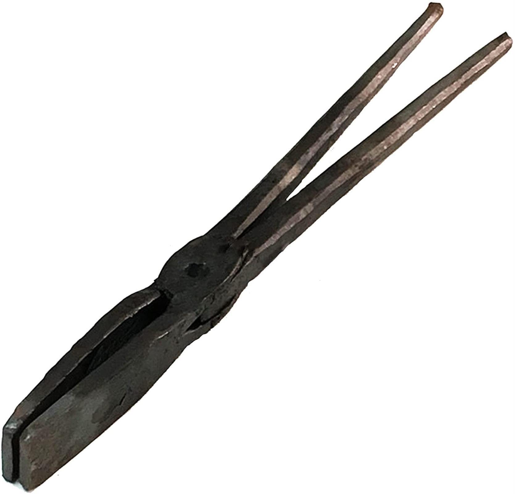 Tenazas de herrero,Tenaza de forja Ponga de herrero Ponga plana de herrero pinzas afiladas 2 Pcs Ponga de herrero for ingeniero herrero y forra, un (Color : B)