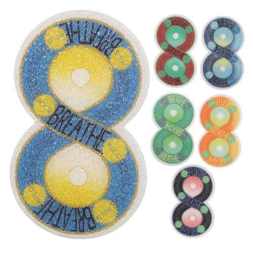 CORHAD Sensorische Stressbewältigungs Aufkleber 6 Stück Selbstklebend Rau Strukturierte Beruhigende Sticker Für Handyrückseite Und Schreibtisch