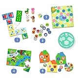 memo domino loto puzzle djeco  MEMO, Loto, Domino - A la Ferme - 5 Jeux