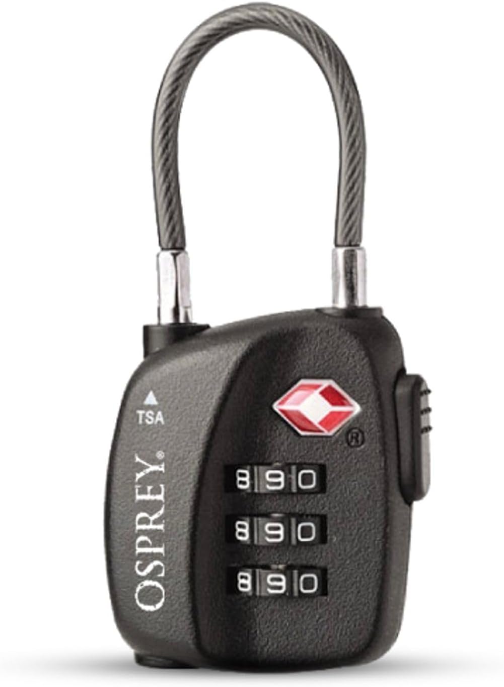 Osprey Europe TSA 3 Dial Cable Lock Unisex Black - O/S