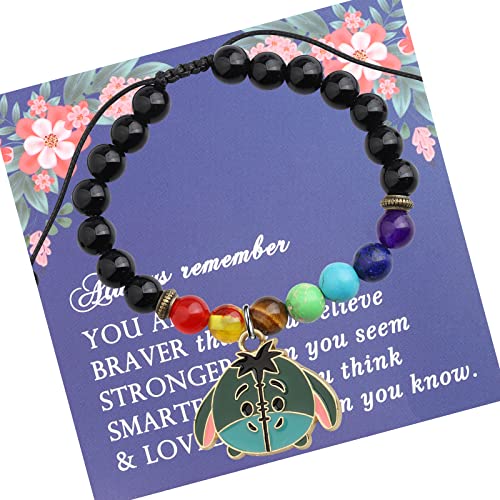 Image of FEELMEM Donkey Cartoon Charm Beads Bracelet Donkey Lover Inspiration Gift Movie Inspired Gift Donkey Fans