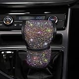 Bling Bling Auto Shift Gear Cover, Luster Crystal Car Knob Gear Stick Protector Diamond Car Decor...