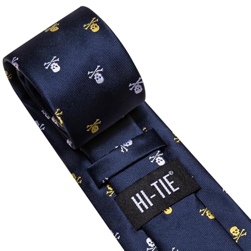 Image of Hi-Tie Men's Tie Sets Silk Paisley Striped Necktie Pocket Square Cuff-links Sets Wedding Business Holiday