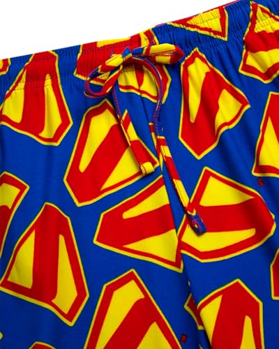 Mens Pajama Pants - Justice League Superman Batman The Flash Cyborg Cozy PJ Pants Sleepwear for Men (Sizes: S-XL)3