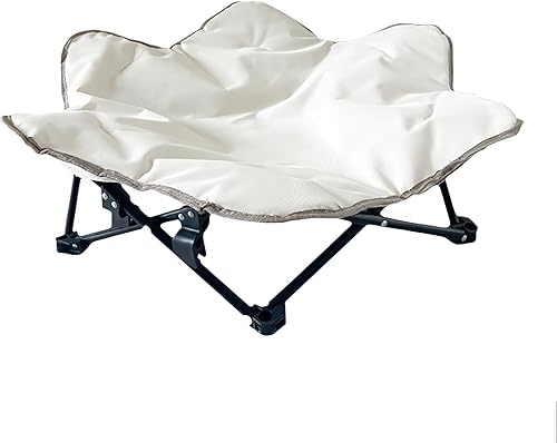 Elevated Dog Bed, Pet Cot, Foldable Dog Bed, Raised Cat Bed for Camping, Backyard, Indoor and Outdoor Use (S)