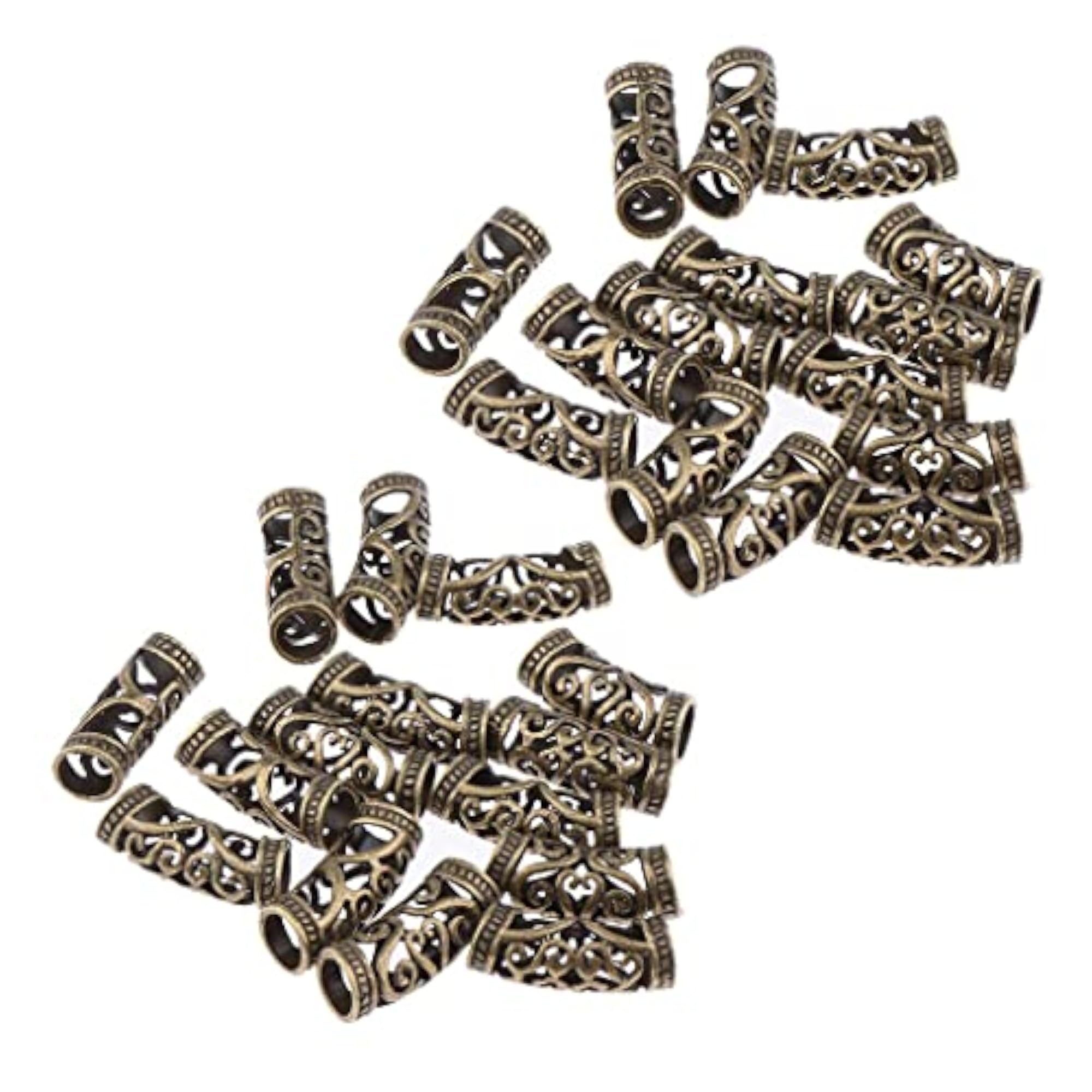 30pc Adjustable Dread Lock Beads Hair Rings, Hair Accessories