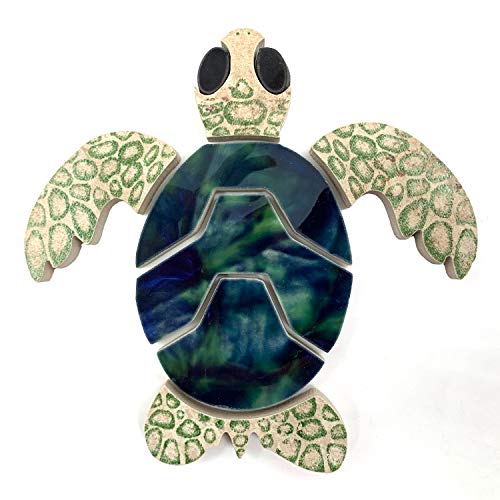 Aquatic Custom Tile Small 6' Green Sea Turtle Porcelain Swimming Pool Mosaic