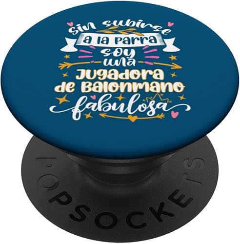 Jugadora de Balonmano Fabulosa Divertido Mujer Balonmanista PopSockets Standard PopGrip