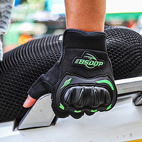 RuleaxAsi Luvas da motocicleta dos homens Motocicleta de meio dedo para escalada Caminhadas Ciclismo