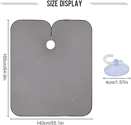 Miniatura 3 de Ruby Hair Cutting Capes Adjustable Hair Cape, Hair Dye Cape Washable 64.9 In x 55.1 In