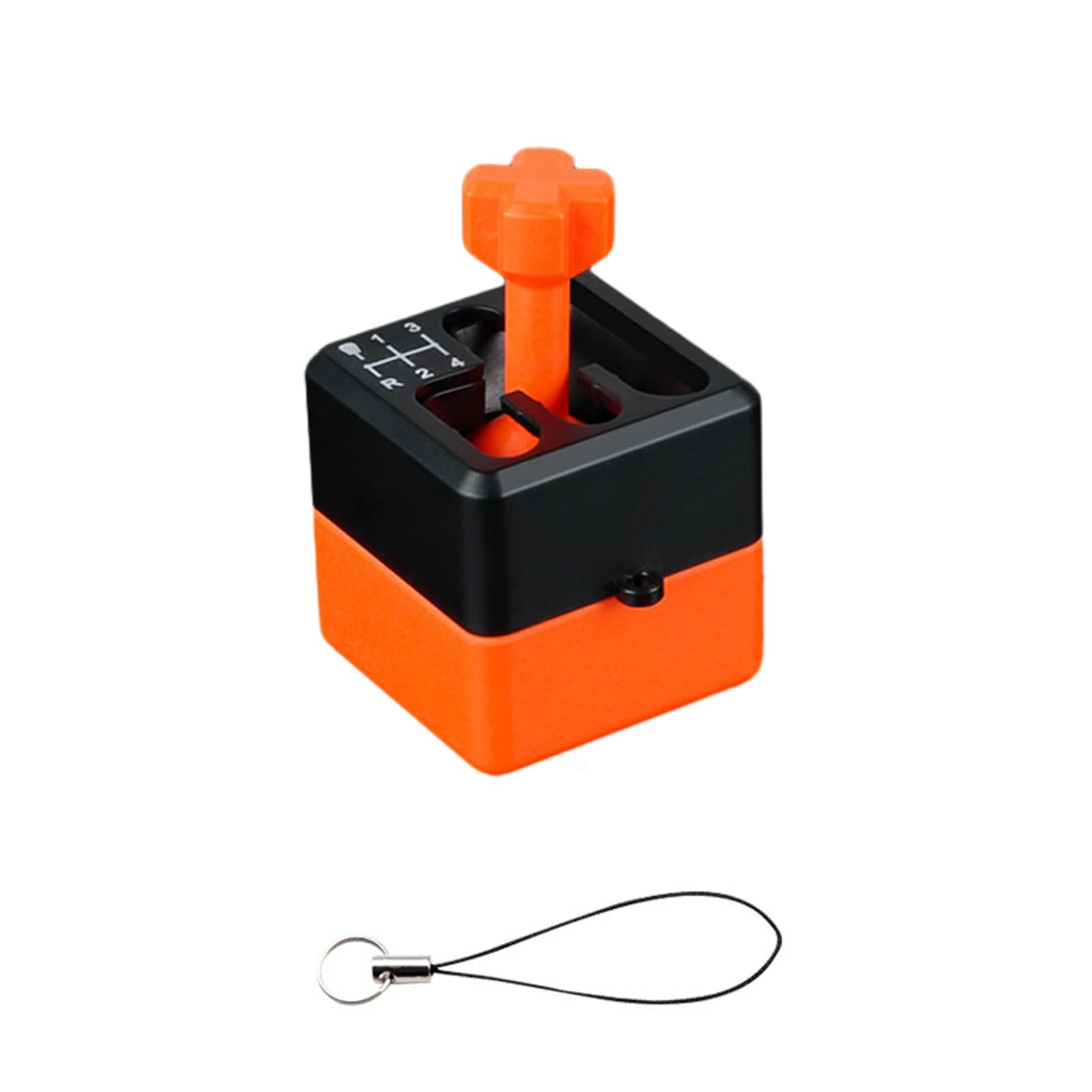 Wilitto Black Calming Sensory Tool Durable Stress Reliever Mini Car Transmission Gear Fidget Toy With Key Ring Relieve Boredom Finger Button Clicker Pocket-Sized