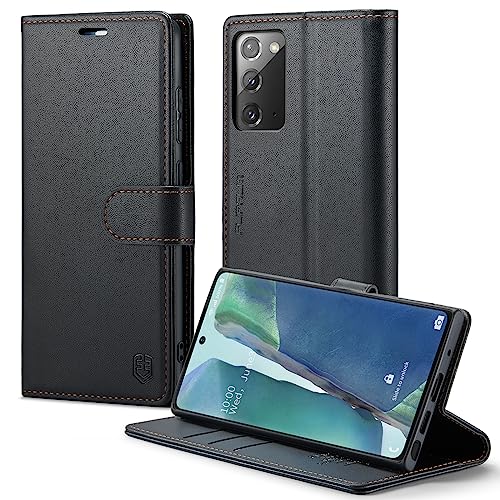 FLIPALM Wallet Case for Samsung Galaxy Note 20 5G, RFID Blocking Credit Card Holder, PU Leather Folio Flip Kickstand Protective Shockproof Cover for Galaxy Note 20 (Black)