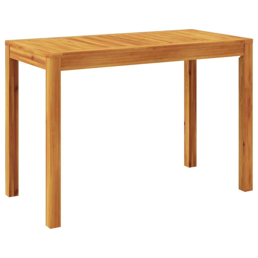 LAPOOH Tavolo da pranzo da giardino in legno massello di acacia 110 x 55 x 75 cm, set tavolo e sedie da giardino, tavolo terrazza esterna e sedie, set terrazza, mobili da giardino esterno - 366368