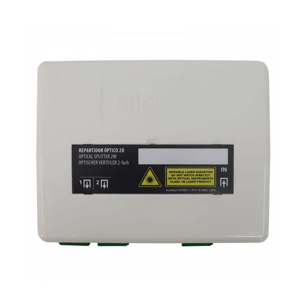 Repartidor óptico de 4 salidas SC-APC con 7dB Televes 233910 de baja atenuación