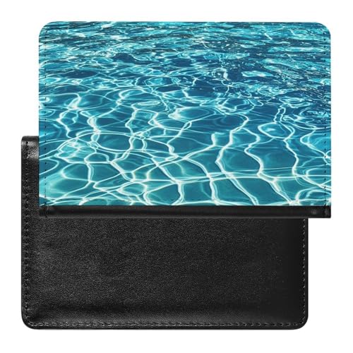 Blue Aqua Pool �E�H�[�^�[�p�X�|�[�g�z���_�[ �J�[�h�X���b�g�t�� �|�[�^�u���p�X�|�[�g�J�o�[ �R���p�N�g �h�� �p�X�|�[�g�v���e�N�^�[
