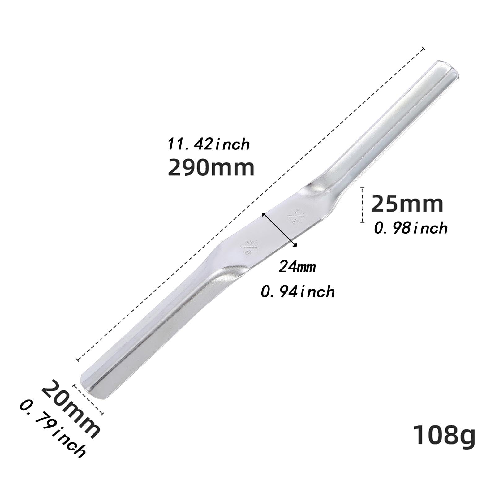 F Fityle 2x Juntador de Ladrillos Plateado de Doble Cara, Resistente, para Limpiar Y Reparar Huecos, Herramienta de Albañilería Profesional para