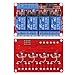DWEII 4pack 4 Channel 12V Relay Module with Optocoupler High or Low Level Trigger Expansion red Board for Raspberry Pi Arduino