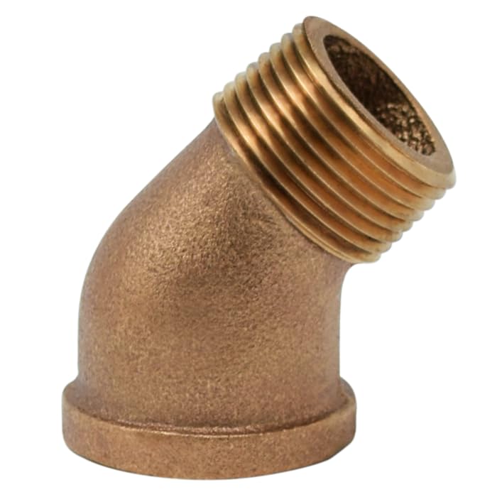 Coude de rue 45° en bronze Legend Valve 310-067 idéal pour rénover la plomberie maison