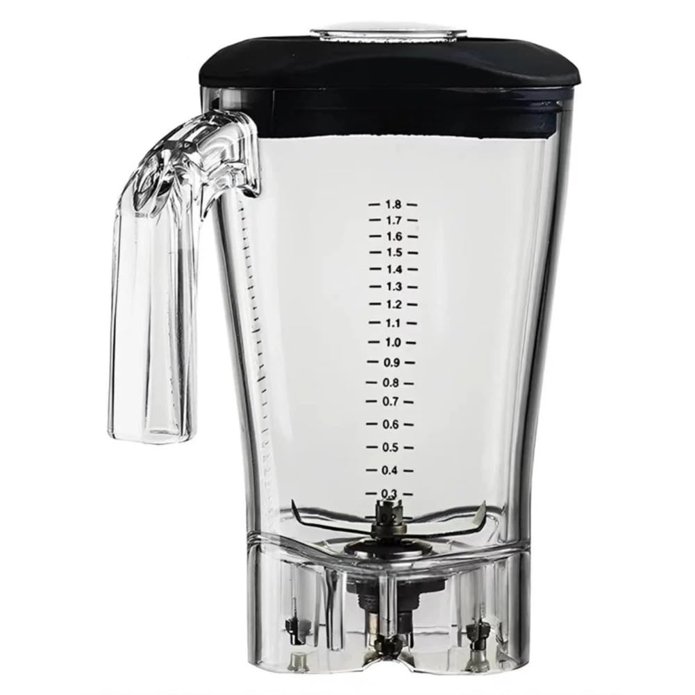 Mixerbecher, Mit Klingendeckel Auf Der Unterseite, Kompatibel for Hamilton Beach, HBH550, 650, 850 Mixer, Eisbrecher, Ju-Zubehör, Krug-Ersatzbecher