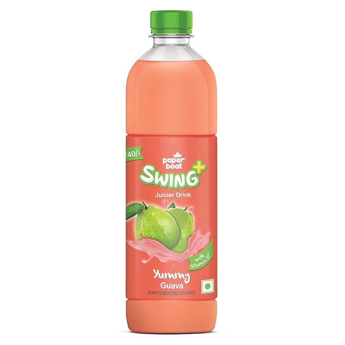 Paper Boat Swing Yummy Guava Juice, Enriched with Vitamin D, No Gmos