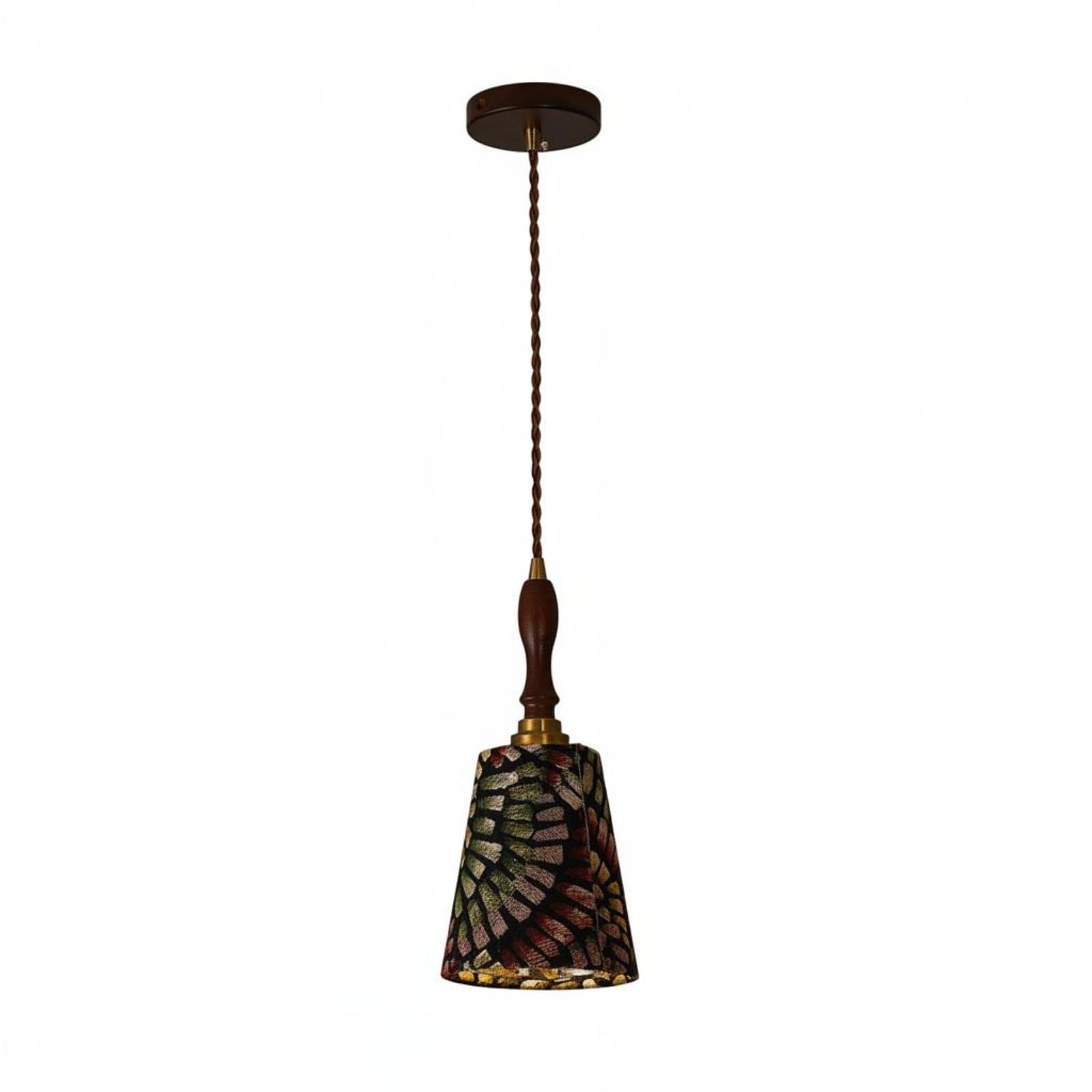 bnf® Decorative Design Retro Textile Hanging Light Braided Cable Vintage Lamp Warm Ambiance Rope for Bar Counter, Dining Room, Bedroom, 13-30Cm | Chandeliers & Ceiling Fixtures Lamps-picture-24