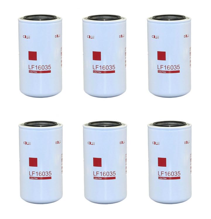 LF16035-6 Oil Filter (Pack of 6) LF16035 for Dodge Ram Cummins Engines Diesel