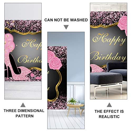 Lurrose 210X150cm Aniversário Pano de Fundo Fotografia Fundo Aniversário Das Mulheres Dos Saltos Alt