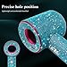 Gengki Self-Adhesive Bling Rhinestone Sticker Decal for Dyson Supersonic Hair Dryer, Universal Crystal Cover for Dyson Blow Dryer Diamond Protector Sky Blue Bling Sky Blue