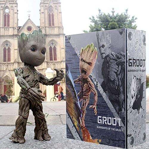 LICHOO Figurine d'anime Groot Tree Man à collectionner - Figurine en PVC - Ornements de bureau