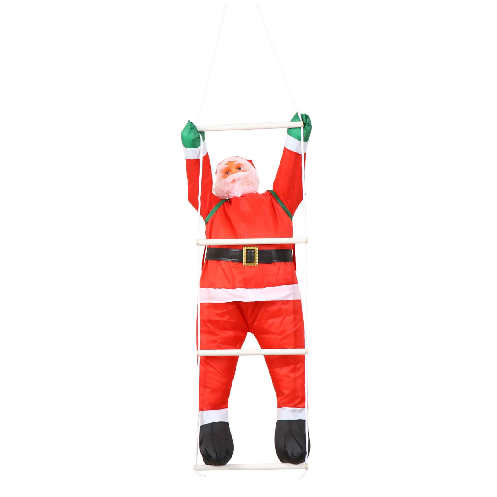 COLLBATH Weihnachtsmann der Leiter Weihnachtsdeko Anhänger Schmuck für Weihnachtsfeier Dekoration für Haus Garten Veranda Partys