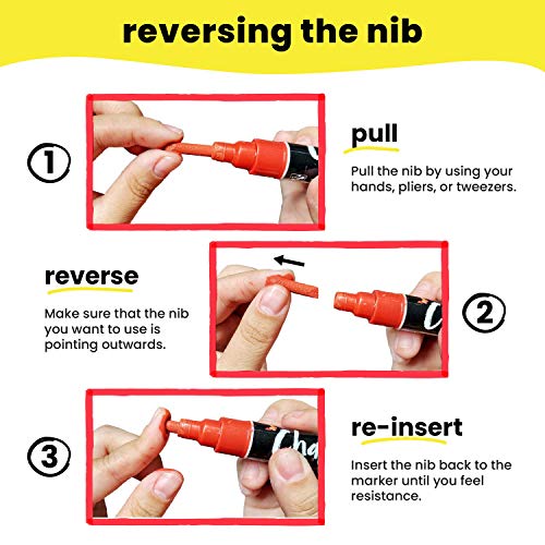 Metallic krijtstiften - 10 stuks krijtstiften - voor krijtbord, whiteboard, Blackboard, raam, labels, Bistro, glas - nat… - Image 8