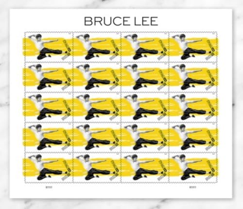 Bruce Lee 2026 (Sheet of 20) Legendary Chinese American Martial Artist, Actor, and Filmmaker...