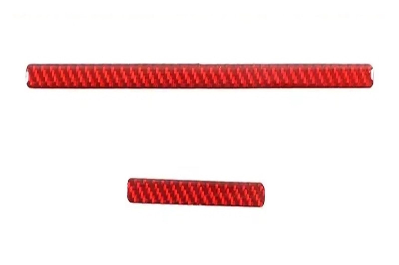 Interior Trim For Hummer H2 2003-2007 Soft Carbon Fiber Car Center Shift Slot Pad Decorative Sticker Interior Car Interior Accessories(Carbon Fiber(Red))