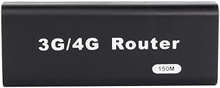 Lazmin Mini WiFi Router, USB Wireless Router, Portable Mini 3G/4G WiFi Router, 150Mbps, Compatible with All The Operating System, Plug and Play (Black)