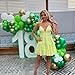 Green Balloons Dark Green Balloon Set, 50 Pcs 12 inch Different Shades Emerald Green Lime Green Latex Balloons For Adult Party Jungle Safari Party Supplies St. Patrick's Day Decoration