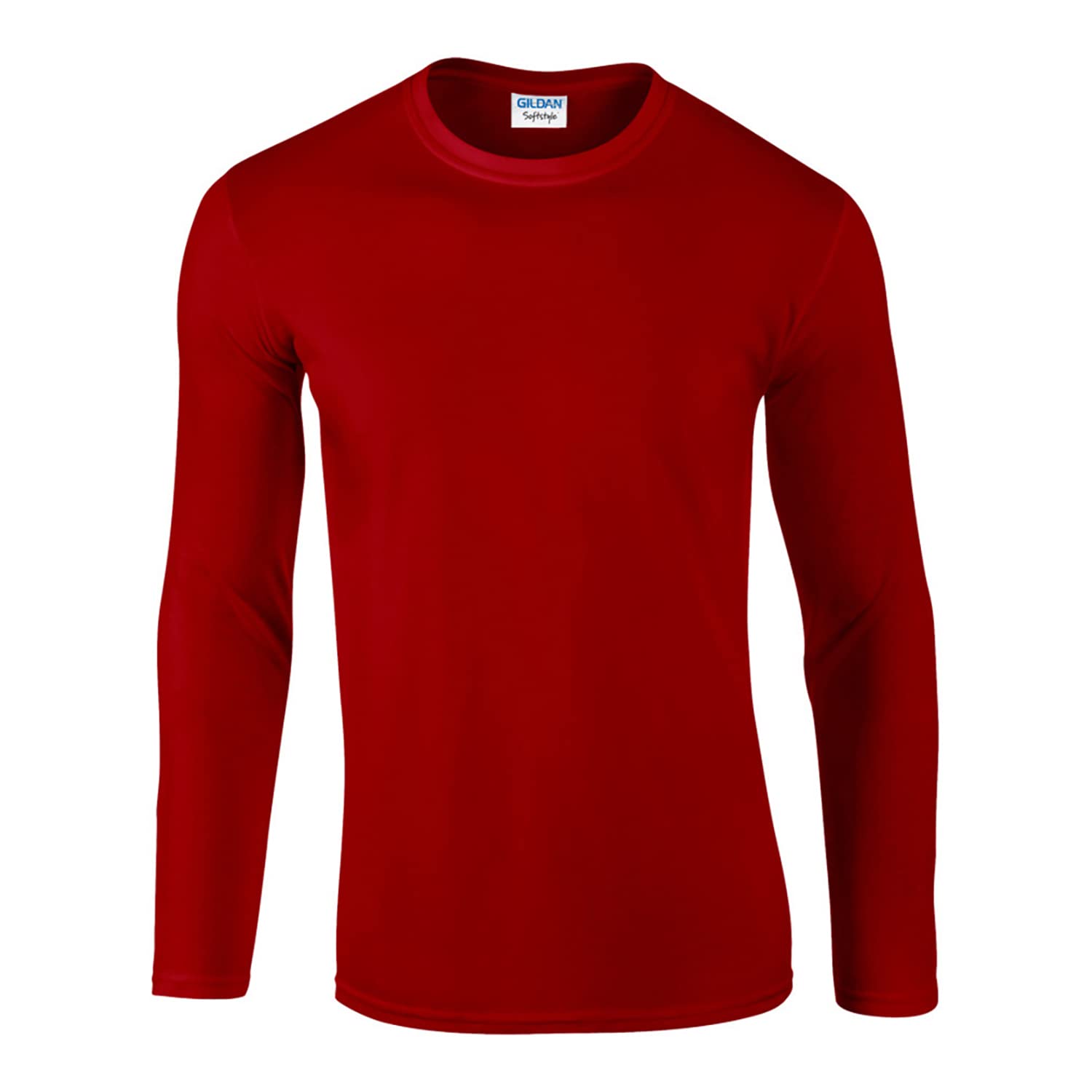 Gildan Men's Red Soft Style L/Sleeve T-Shirt, XX-Large