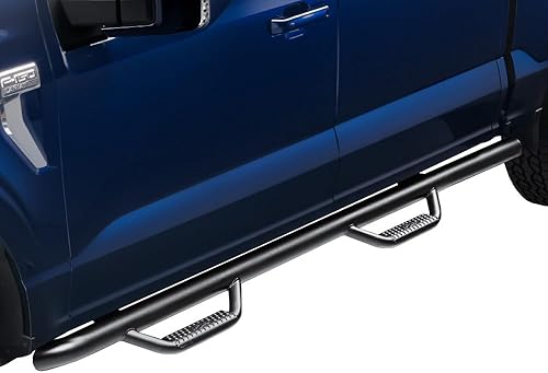 N-Fab Nerf - Escalones para Toyota Tacoma  Rueda a rueda, acero resistente, negro texturizado  T0277CC-TX  Se adapta a Toyota Tacoma 2001-2004 cama