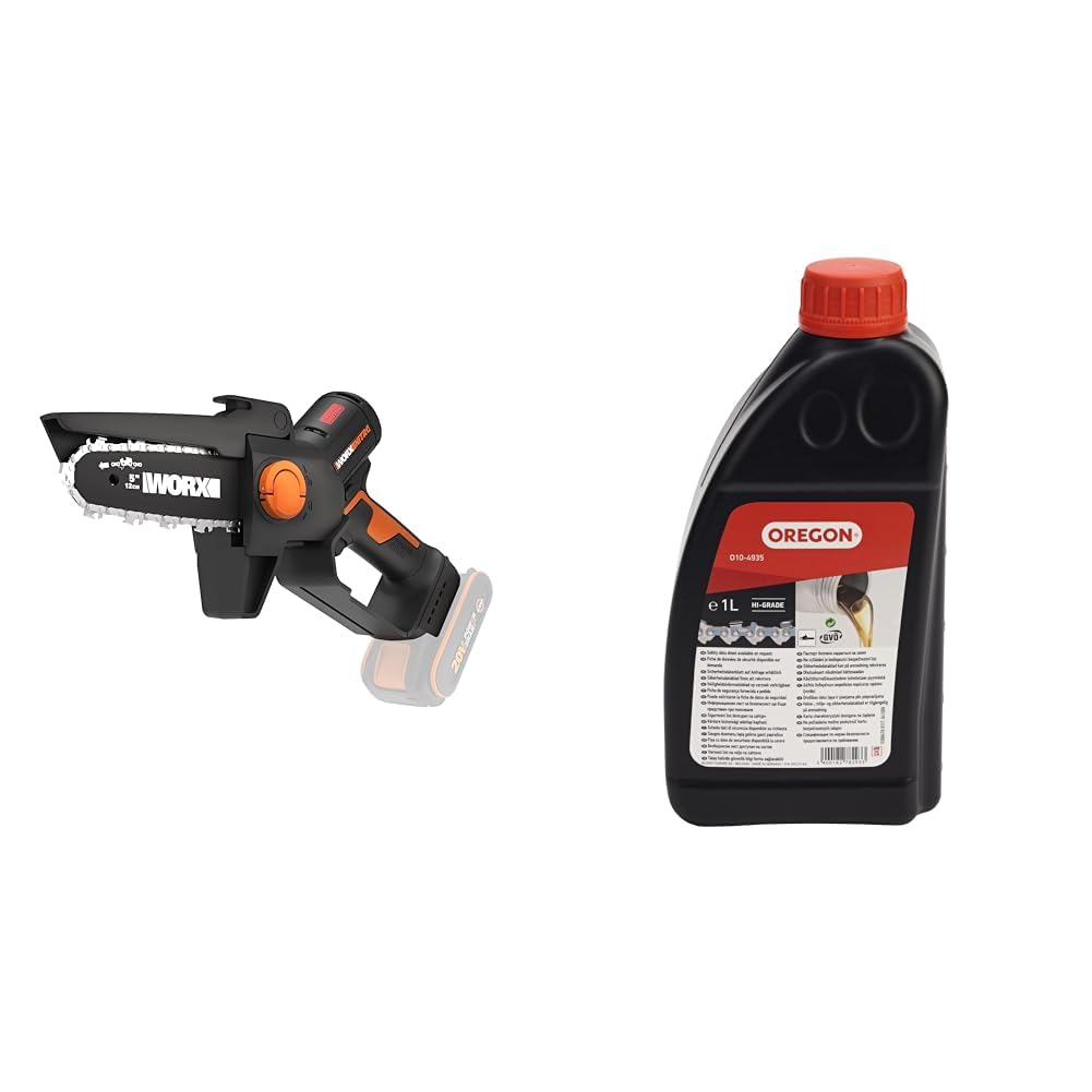 Elagueuse sans fil WORX NITRO WG325E.9 avec huile de chaîne Oregon 1 L