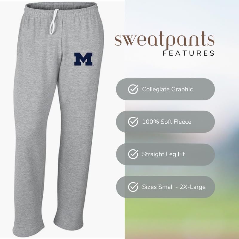 College Fleece Sweatpants, Unisex, Officially Licensed NCAA Apparel2