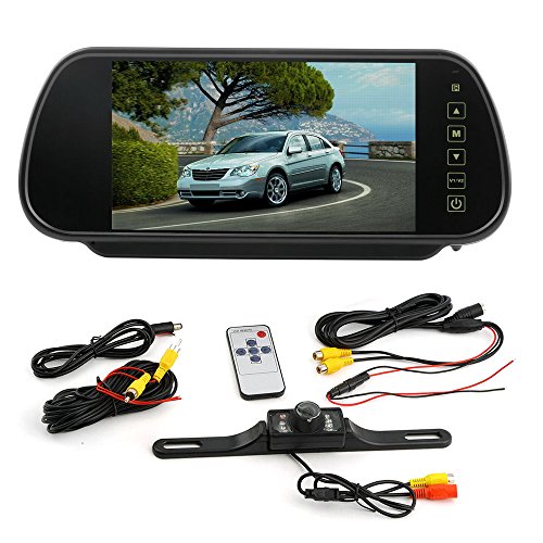 iMeshbean 7" TFT LCD Monitor Car Rear View System Backup Reverse Camera Night