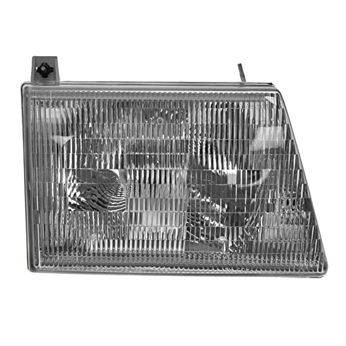 Image of TRQ Passenger Side Headlight Assembly Compatible with 2003-2007 Ford E150 E250 E450 Super Duty 2003-2005 E150 E350 Club Wagon 1997-2002 E150 E250 E350 Econoline Club Wagon FO2503153