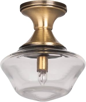 Waldosia 112 Scale Miniature 12V Wired Schoolhouse Ceiling Lamp Dollhouse Vintage Light Fixture
